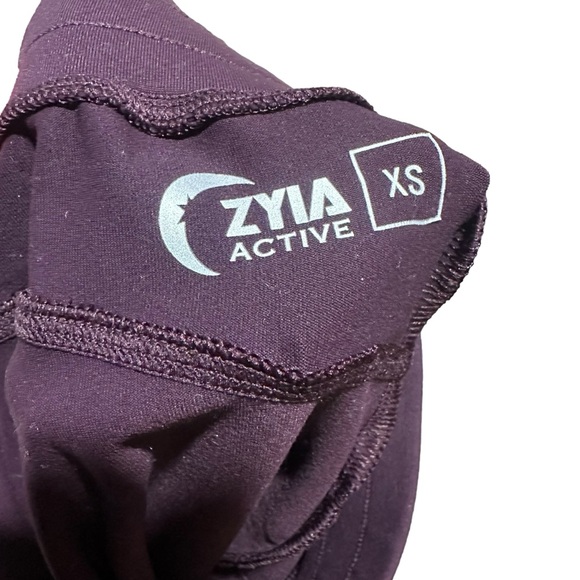 ZYIA Active Unwind Cuffed Joggers Size XS Plum Purple Gym Workout Pockets - Picture 11 of 15